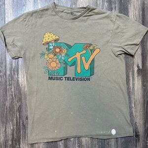 MTV Mushroom Graphic T-Shirt y2k vintage‎